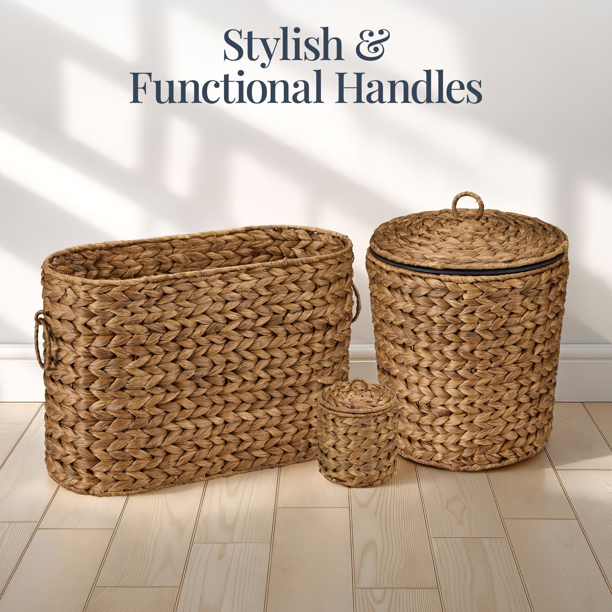 6-Piece Water Hyacinth Bathroom Set