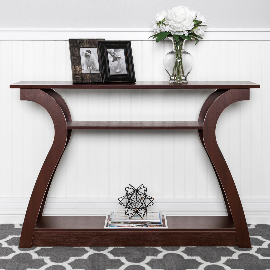 47in 3-Shelf Entryway Display Console Accent Table
