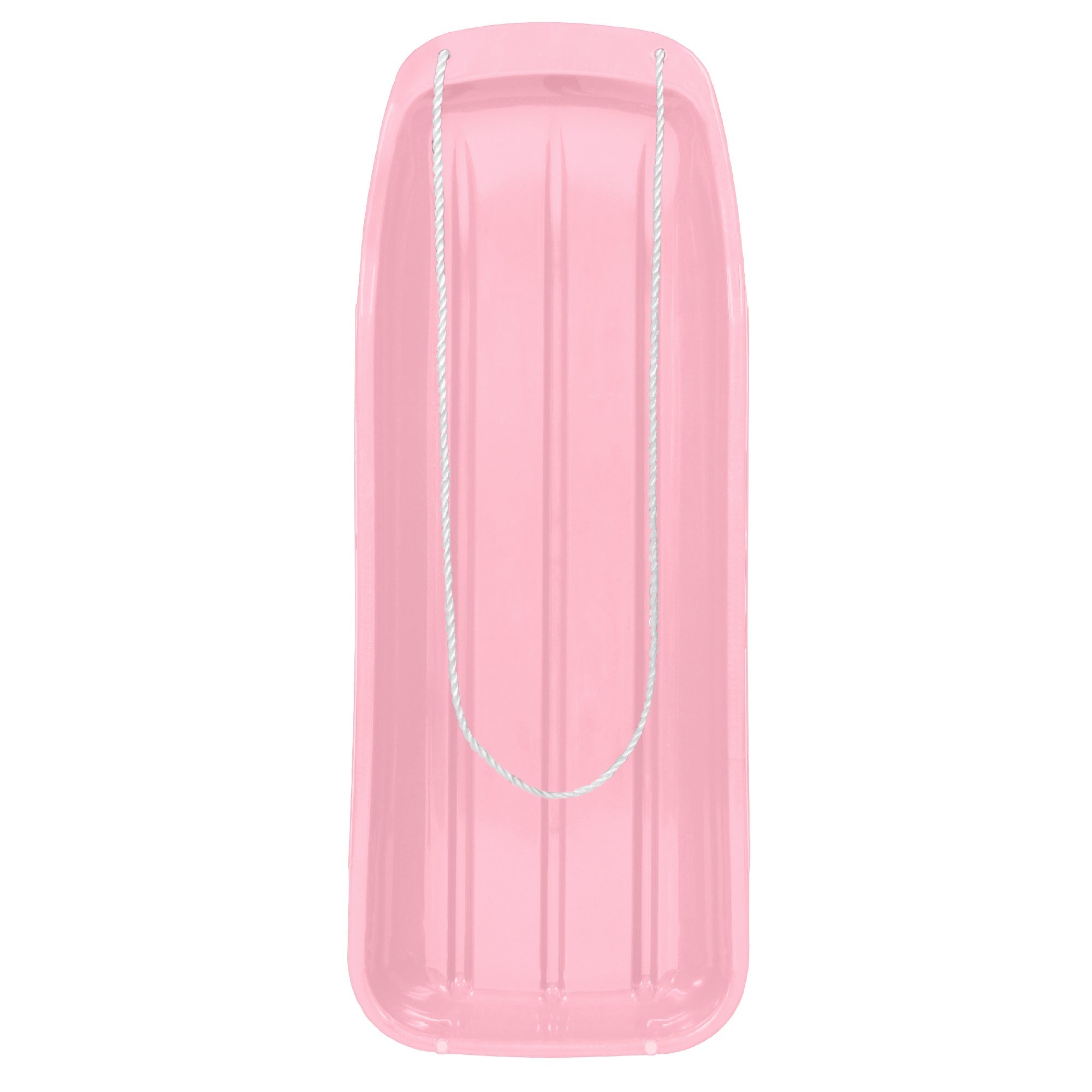 48in Kids Toboggan Snow Sled Board w/ Pull Rope, Curved Edges