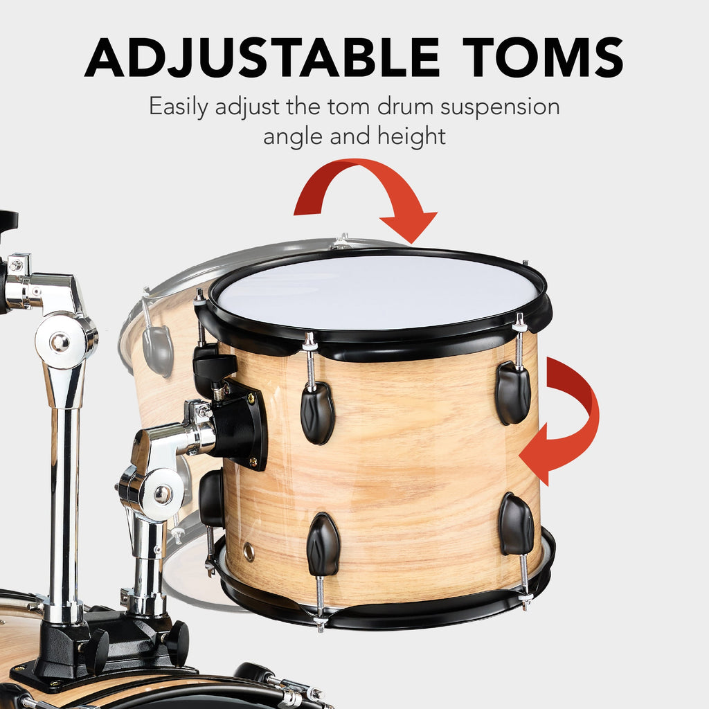 5-Piece Full Size Drum Set For Adults