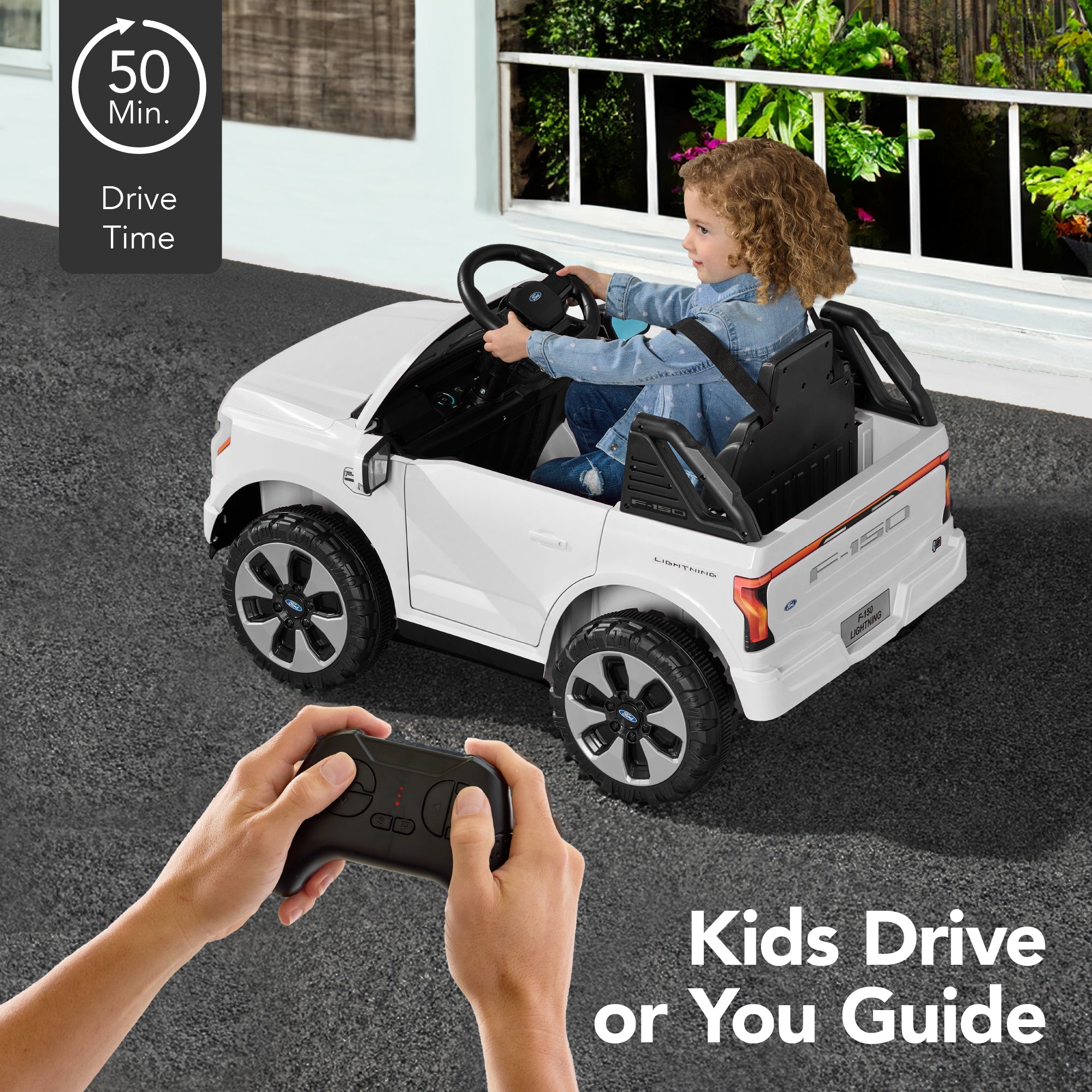 12V Kids Ride On Car Officially Licensed Ford Lightning w/ Remote, 2 Speeds