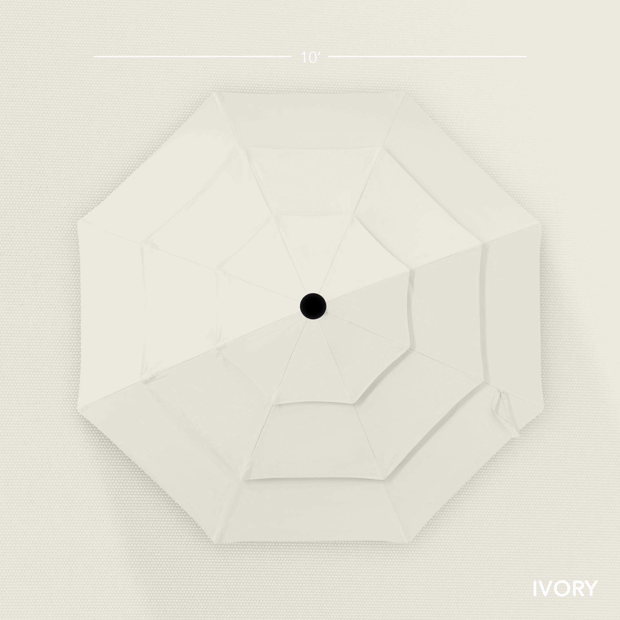 3-Tier Patio Umbrella w/ Tilt Adjustment, Crank - 10ft