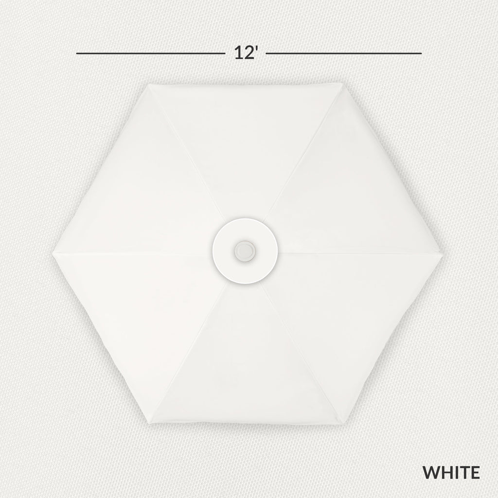 9ft Boho Fringe Umbrella  Tilt, UPF50+, Steel Pole